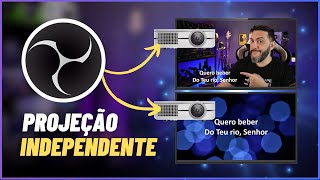 COMO PROJETAR a LIVE em um TELÃO e as Letras em OUTRO? Usando OBS Studio! [Telao LED, Projetor, TV] screenshot 3