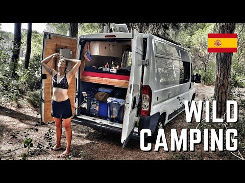 NUDIST BEACHES \u0026 SECLUDED FORESTS - This is van life Spain // S03E02 indir