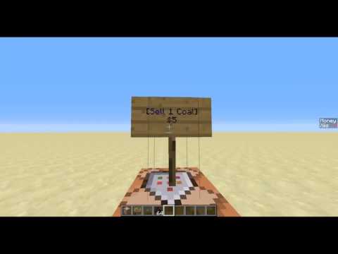 [1.11] Vanilla Minecraft Command Block Server Tutorial - Economy - Sell Signs