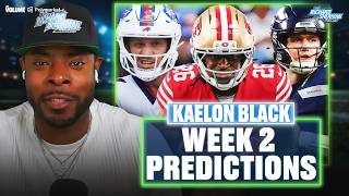 NFL Week 2 PREDICTIONS w/ 49ers RB Kaelon Black: Seahawks-Cardinals, 49ers-Dolphins, Bills | Sherman