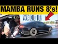 REACTING to MAMBA's 1st 8 second 1/4 mile! 1st VMP 2018 Mustang in the 8's! *Stock Block