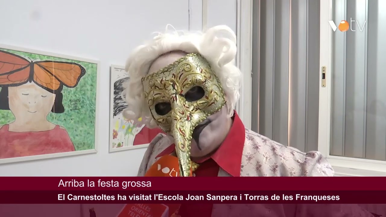 VOTV - El Rei Carnestoltes ha visitat l'Escola Joan Sanpera i Torras de les Franqueses