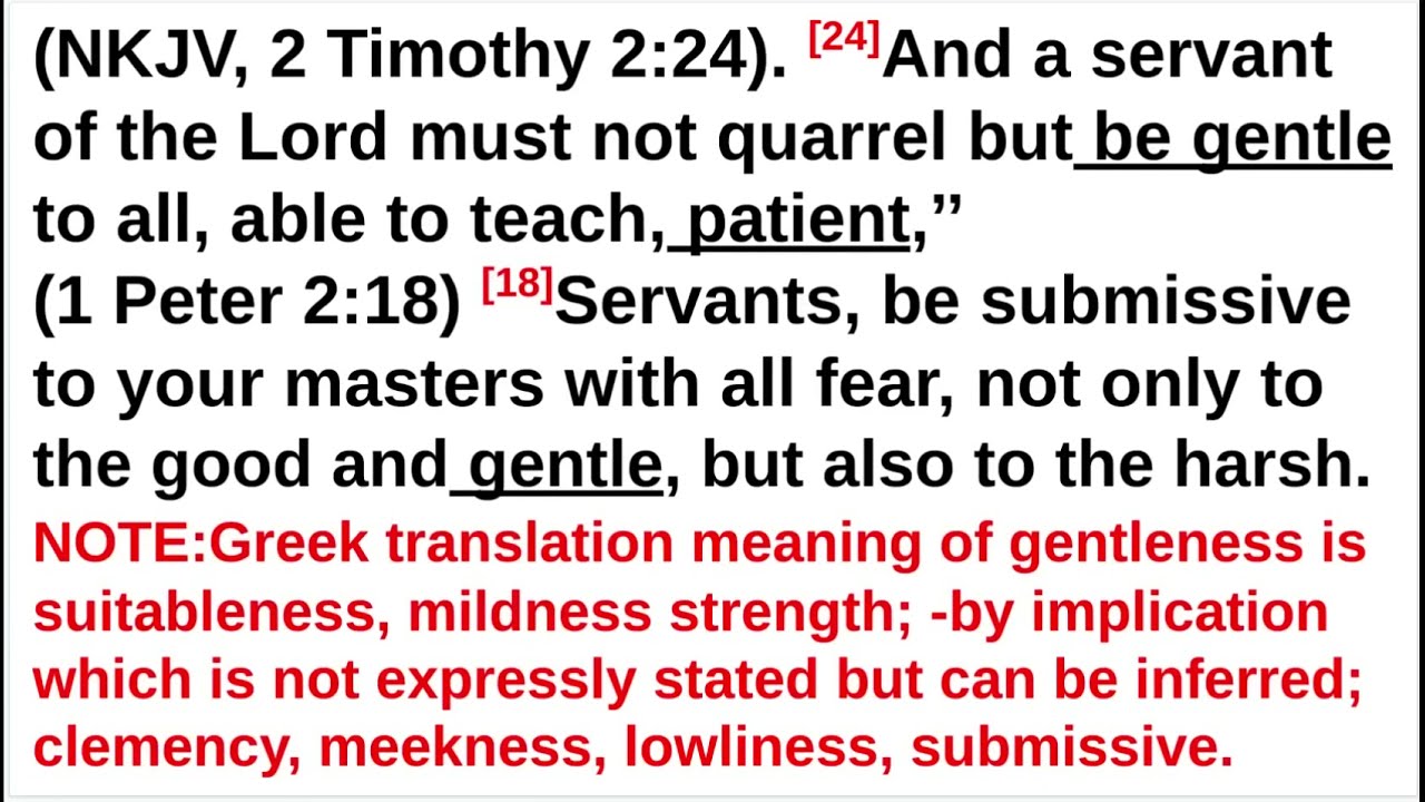 How Gentleness Of God Cast Down Argument - 2 Corinthians 10:5, 6 And 2  Timothy 2: 24 - Youtube