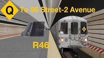 OpenBVE HD 60 FPS: (New Years Eve Special) R46 Q train from Coney Island to 96 St-2 Av