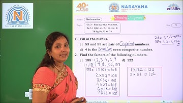 20TH OCT MH & DEL CLASS V MATHS AMAZING ASSIGNMENT KEY