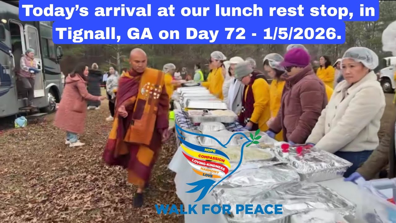 Today’s arrival at our lunch rest stop, in Tignall, GA on Day 72 - 1/5/2026.