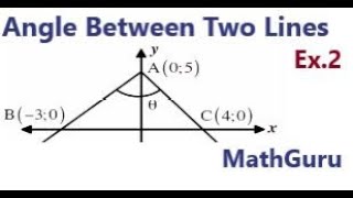 Finding the Angle Formed Between Two Lines | Analytical Geometry | Gr. 11-12 | Ex. 2