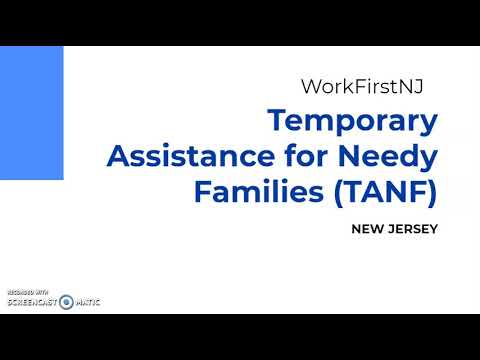 Temporary Assistance for Needy Families (TANF) Application Guide NJ