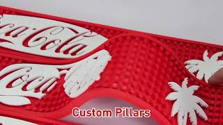 Customized Logo Anti-slip Rubber Bar Spill Mat Promotional Service Mat Soft PVC Bar Beer Mat screenshot 4