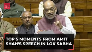 Amit Shah's speech in Lok Sabha: From 'PoK Hamara Hai' to 'Nehru's blunders', top 5 moments