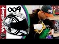 BOX Helmet Wrapped Purple and Green | Wrap Attack 009