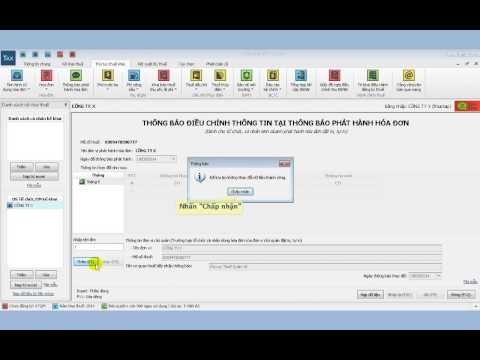Video Hướng dẫn tờ Thay đổi thông báo phát hành hóa đơn... - youtube