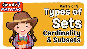TYPES OF SETS, CARDINALITY, & SUBSETS | SECOND QUARTER GRADE 7 MATATAG TAGALOG MATH TUTORIAL