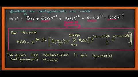 DSP 19: FREQUENCY RESPONSE OF FIR FILTERS