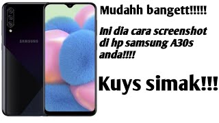 Cara mudah screenshot / tangkap layar di hp samsung A30 dan A30s