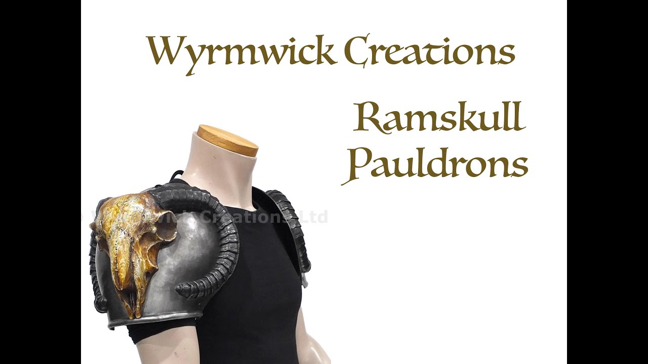 Ramskull Pauldrons | Fantasy Armour | Live Roleplay costume