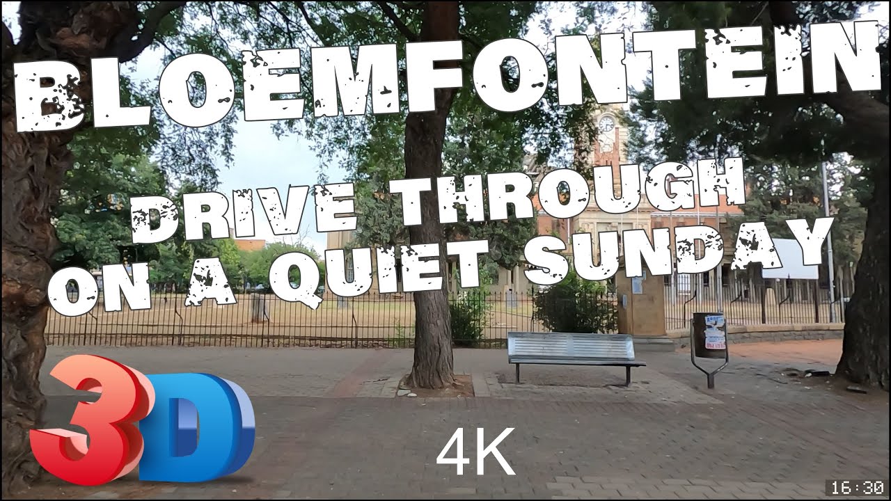 Bloemfontein drive through on a quiet Sunday afternoon