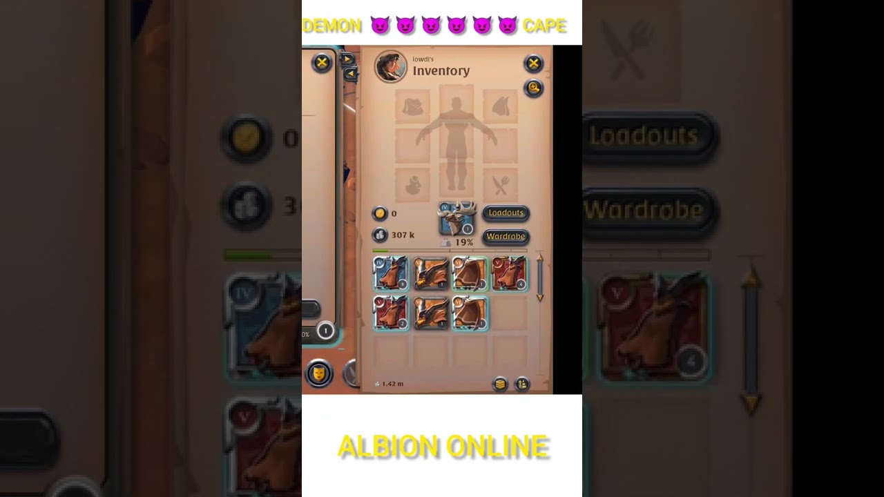 CRAFTING DEMON CAPE-ALBION ONLINE 