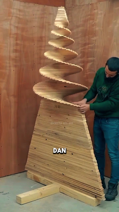 membuat karya seni keren pajangan pohon dari kayu #shorts