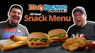 New Mary Browns Snack Menu Review L Pickle Chips, Chicken Twist, Sidekick Sandwich Crave Delicious