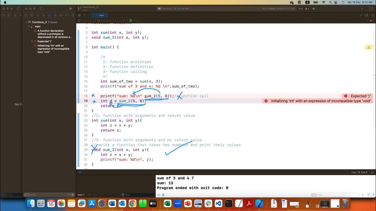 18 c programming functions 2 if statement youtube
