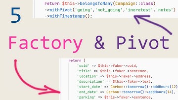 Building RSVP with Laravel, Inertia, React - P5 Migrations, Models, Factory and Pivot table