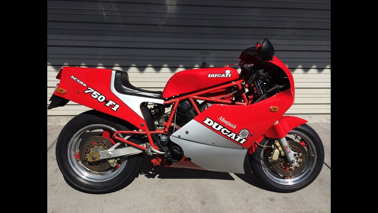 1986 DUCATI 750F1 Montjuich engine warm up!! - YouTube