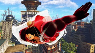 ONE PIECE WORLD SEEKER Luffy is spiderman