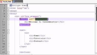 HTML5 Tutorial 9 Laying Out the Website