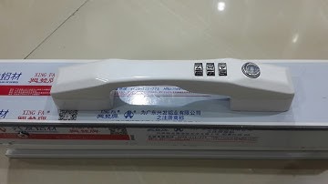 Tay nắm khóa cửa lùa kiểu mới thay thế khóa bán nguyệt, khóa sập