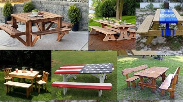 Creative Picnic Table  Design Ideas (part 2)// DIY Picnic Tables