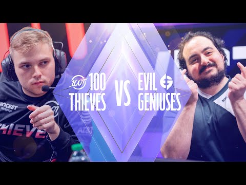 100 vs EG | Game 4 | Playoffs Round 2 | LCS Summer Split | 100 Thieves vs Evil Geniuses (2021)