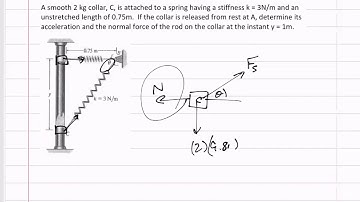 Dynamics - Particle kinetics rectangular coordinates example 2