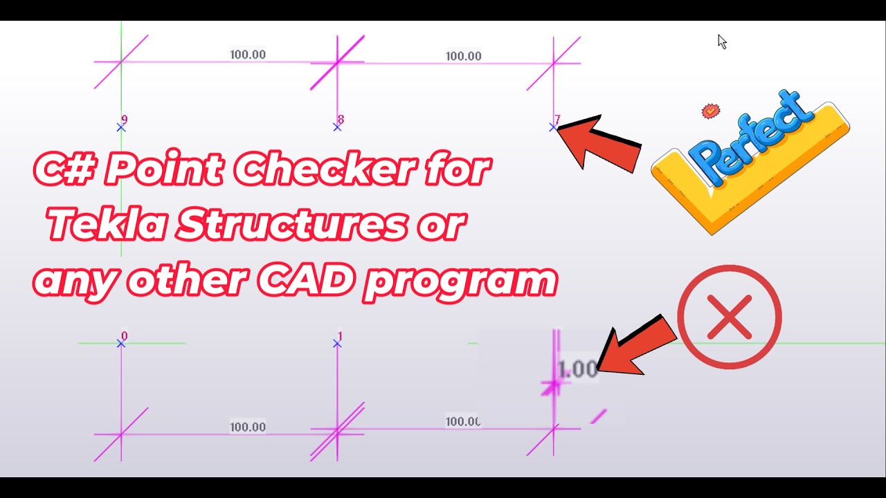 C# Point Checker for Tekla Structures or any other CAD program - YouTube
