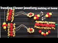 Beautiful Haldi Jewellery Making | Trending Flower Jewellery |