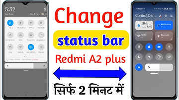 Redmi A2 plus status bar change setting | Redmi A2 plus me notification panel change kaise kare