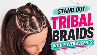 Elevate Your Tribal Braids with Silver Accents