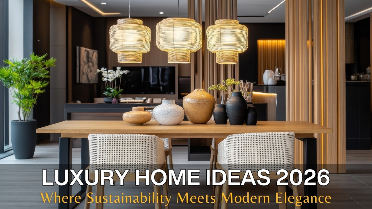 Эстетические идеи роскошного дома 2026 года | Где экологичность встречается с современной элегант...