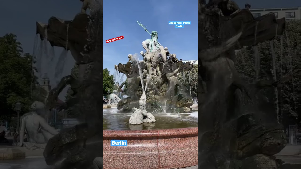 Best places of Berlin. Berlin. Neptunbrunnen Berlin. Alexander Platz Berlin.