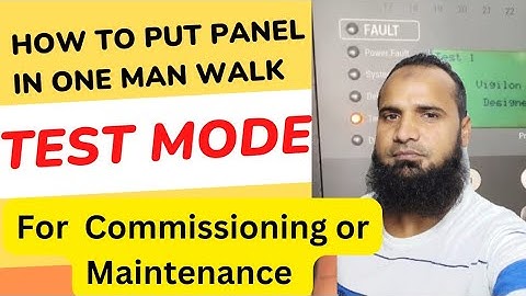 HOW TO PUT GENT VIGILON PANEL IN ONE MAN WALK TEST MODE || GENT VIGILON PANEL  || #gent #firealarm