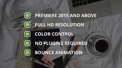 Bullet List Premiere Pro Templates