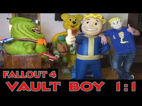 FALLOUT 4 VAULT BOY 1:1 / 185cm GRÖßE (LEBENSGROß - LIFESIZE) VON MUCKLE / OXMOX