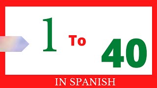 🔴 1 to 40  | How do you say | Learn SPANISH | NUMBERS IN SPANISH screenshot 3