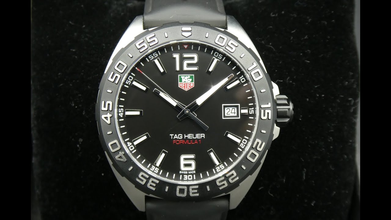 Review of Tag Heuer Formula 1 Quartz WAZ1110 - YouTube