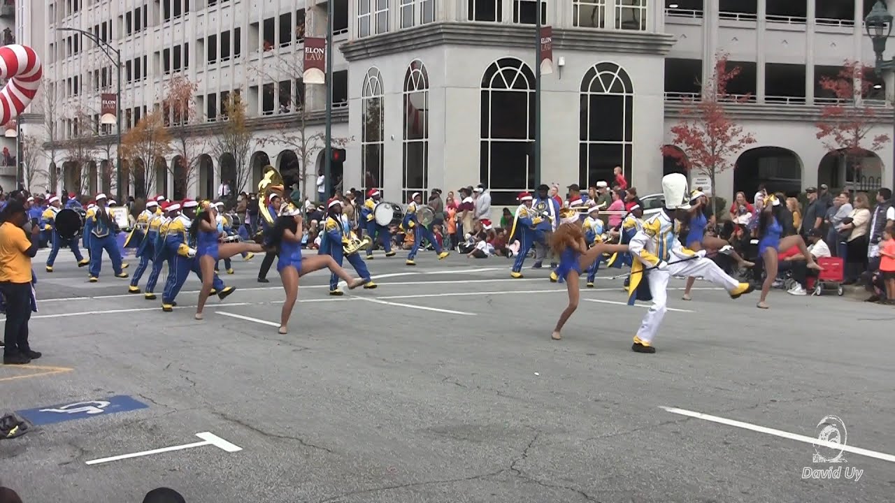 Carver HS Marching Band in the 2021 Greensboro NC Christmas Parade