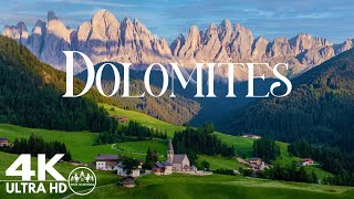 Beautiful scenery DOLOMITES - Scenic Relaxation Film With Calming Music - 4K HD video