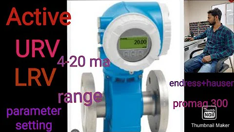 promag 300 endress+hauser urv,lrv range, current output , Active & passive setting