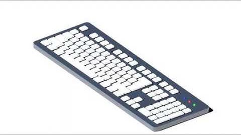 How To AutoCAD 3D Modeling, PC Keyboard 3D Model Simple way design - QasimCAD