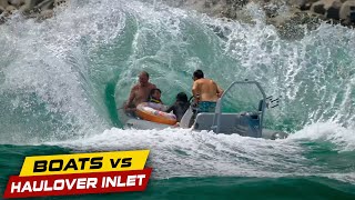 RUNNING INTO THE WRONG WAVE AT HAULOVER! | Boats vs Haulover Inlet