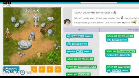 Code.org Star Wars game